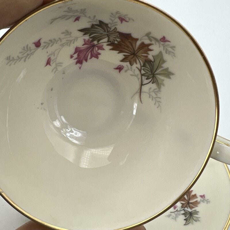 Tazzina da per caffe antica in porcellana Bavaria tazza a fiori e oro anni 40 Categoria  Servizio tazze - Tazze