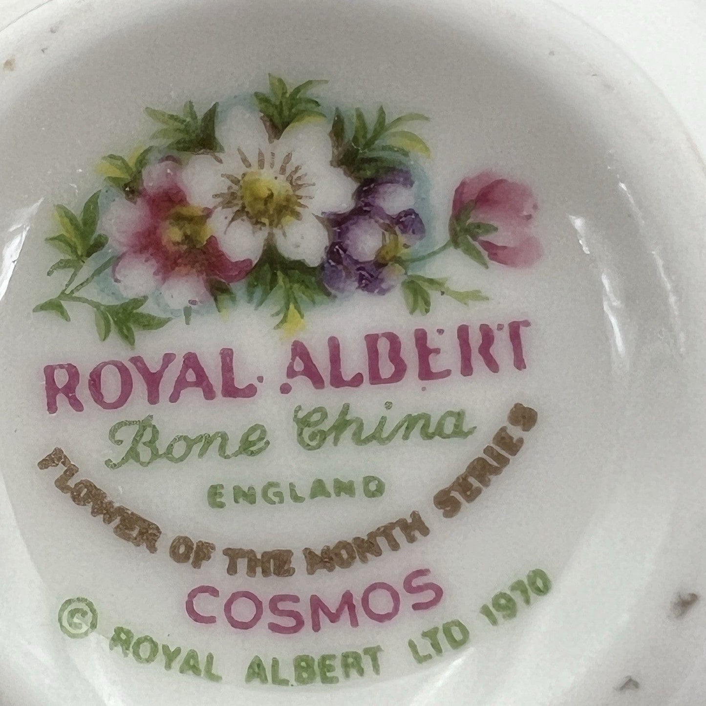 Tazzina da tè The in porcellana Royal Albert con mese Ottobre Mignon Miniatura Categoria Servizio tazze - Tazze