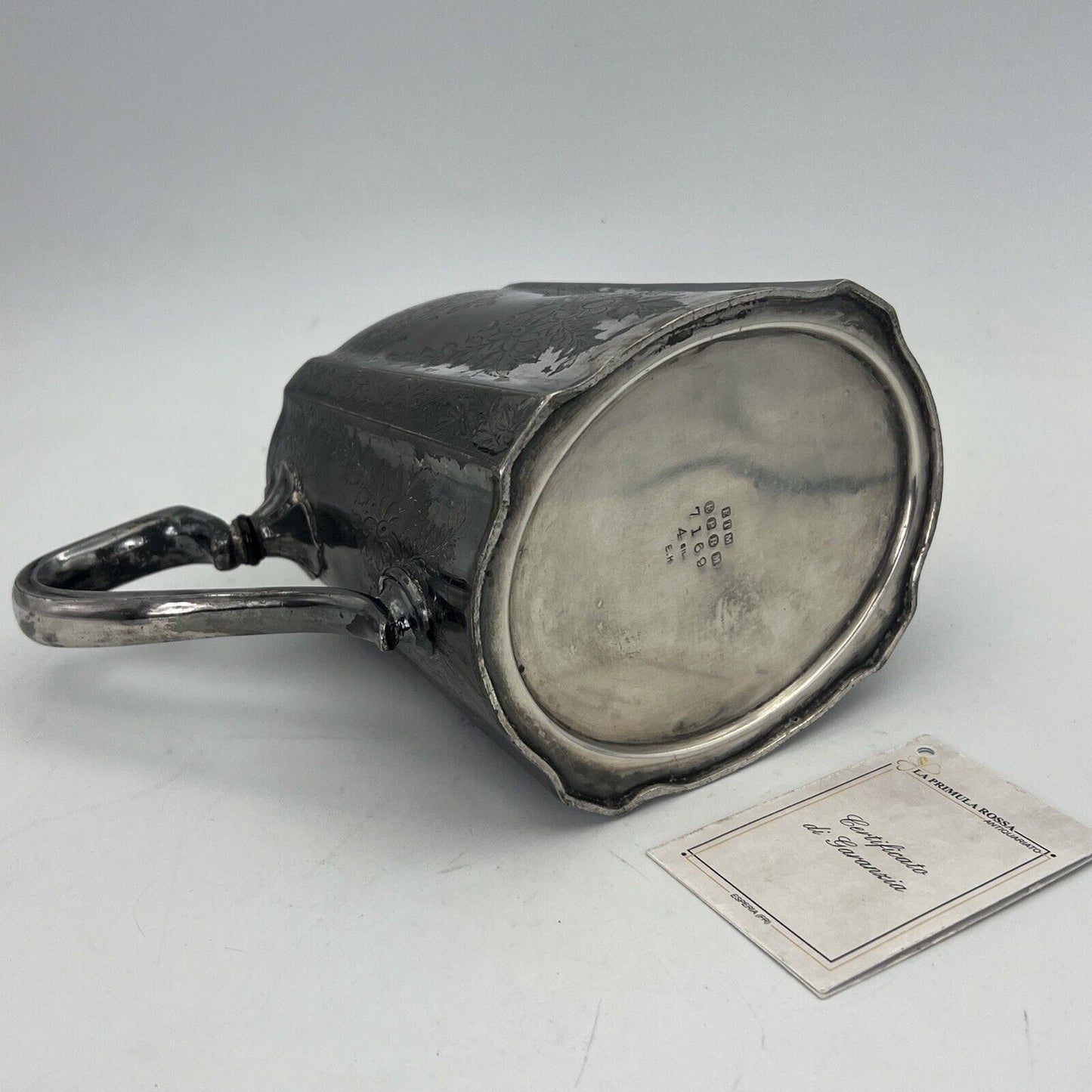 Teiera antica inglese in argento silver plated sheffield d'epoca 800 Vittoriana Categoria Sheffield & Argento