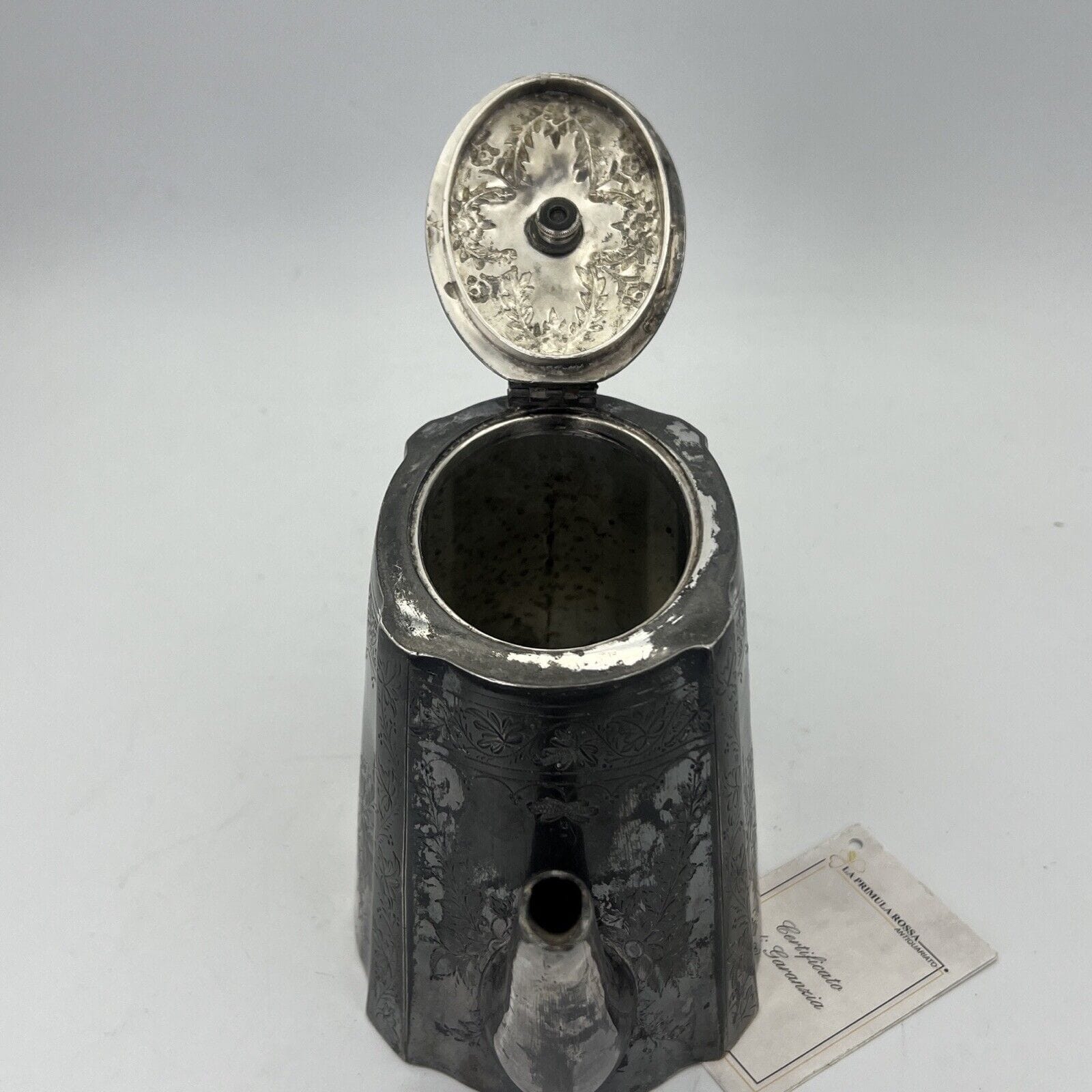 Teiera antica inglese in argento silver plated sheffield d'epoca 800 Vittoriana Categoria  Sheffield & Argento
