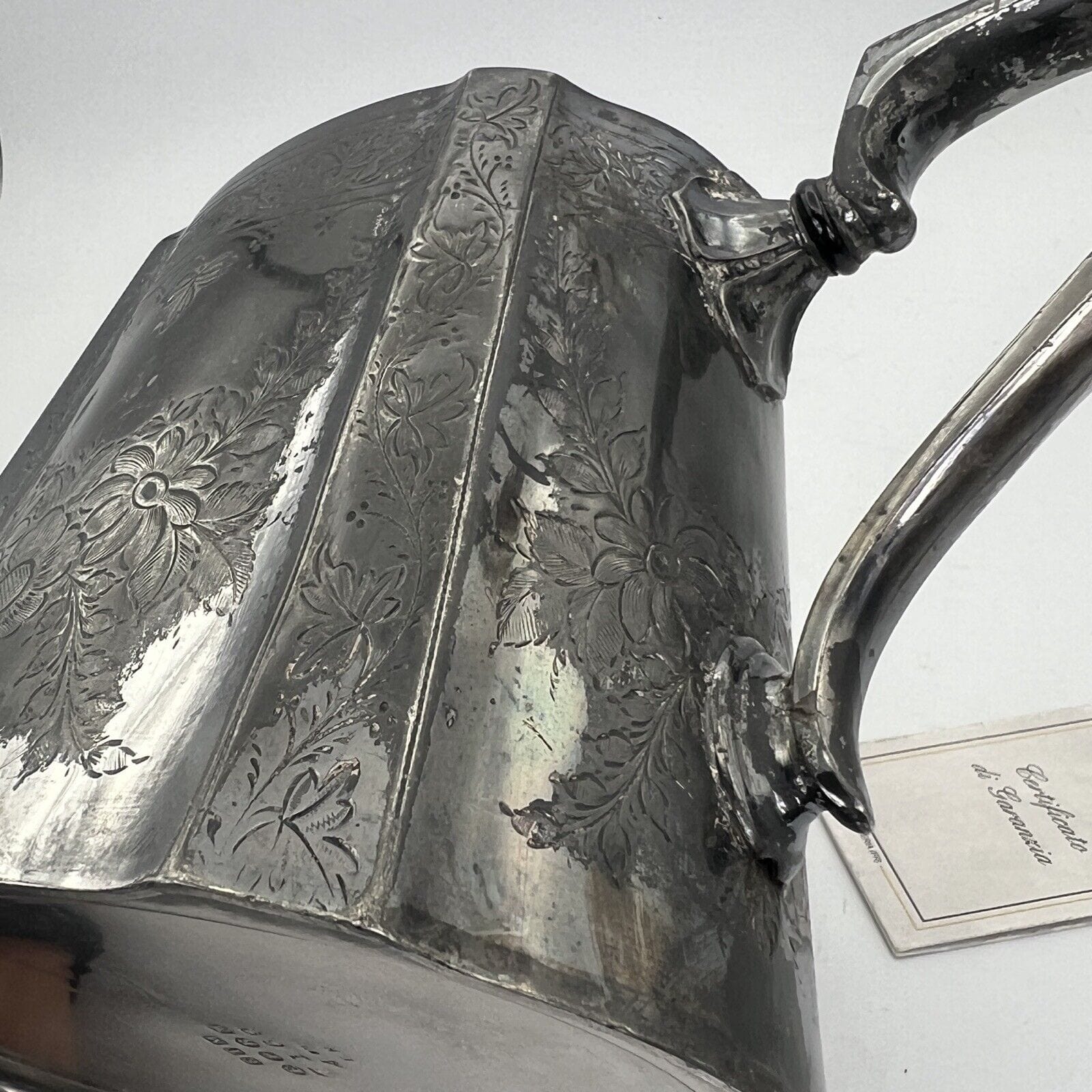 Teiera antica inglese in argento silver plated sheffield d'epoca 800 Vittoriana Categoria  Sheffield & Argento