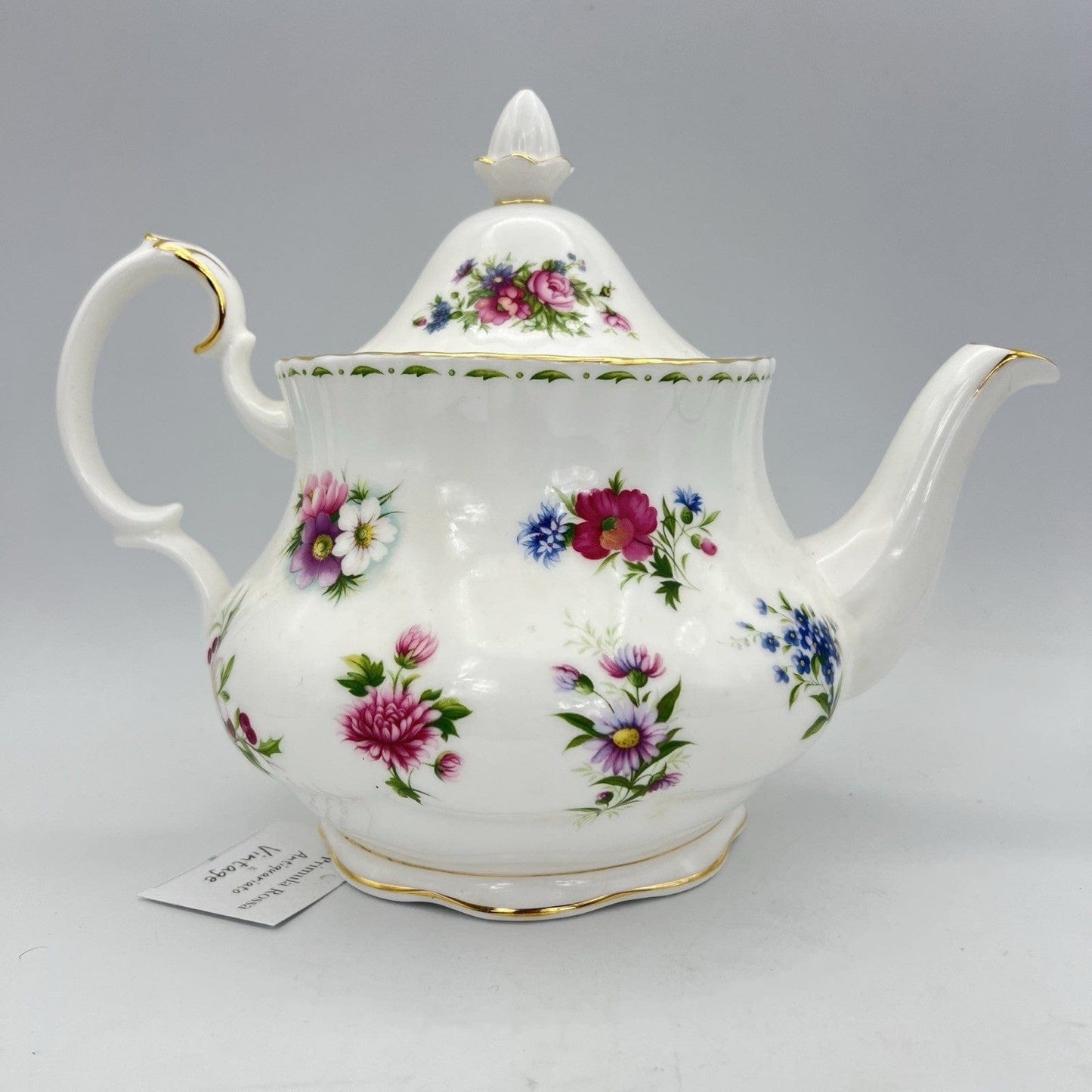Teiera Grande in porcellana Royal Albert con mesi Flower of the Month The Categoria Servizio tazze - Tazze