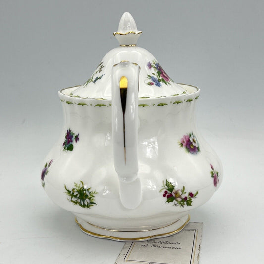 Teiera in porcellana Royal Albert con mesi Flower of the month 1984 servizio the Categoria  Servizio tazze - Tazze
