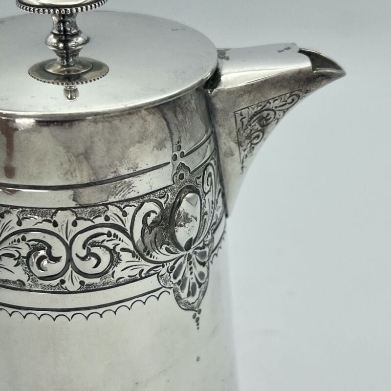 Teiera inglese in argento silver plated sheffield caffettiera antico Versatoio Categoria Sheffield & Argento