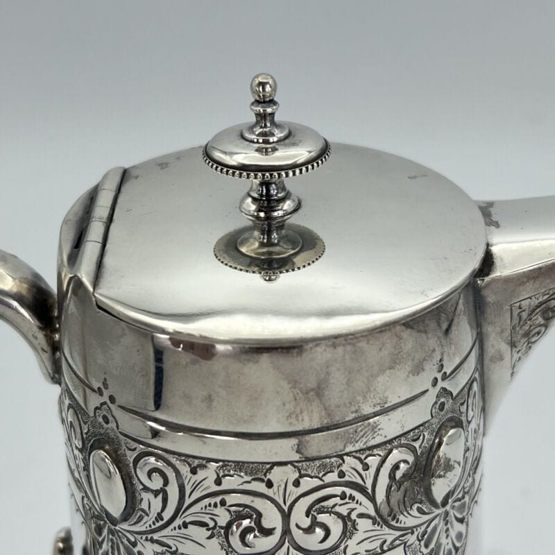 Teiera inglese in argento silver plated sheffield caffettiera antico Versatoio Categoria Sheffield & Argento