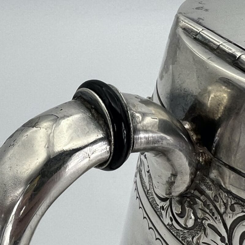 Teiera inglese in argento silver plated sheffield caffettiera antico Versatoio Categoria Sheffield & Argento