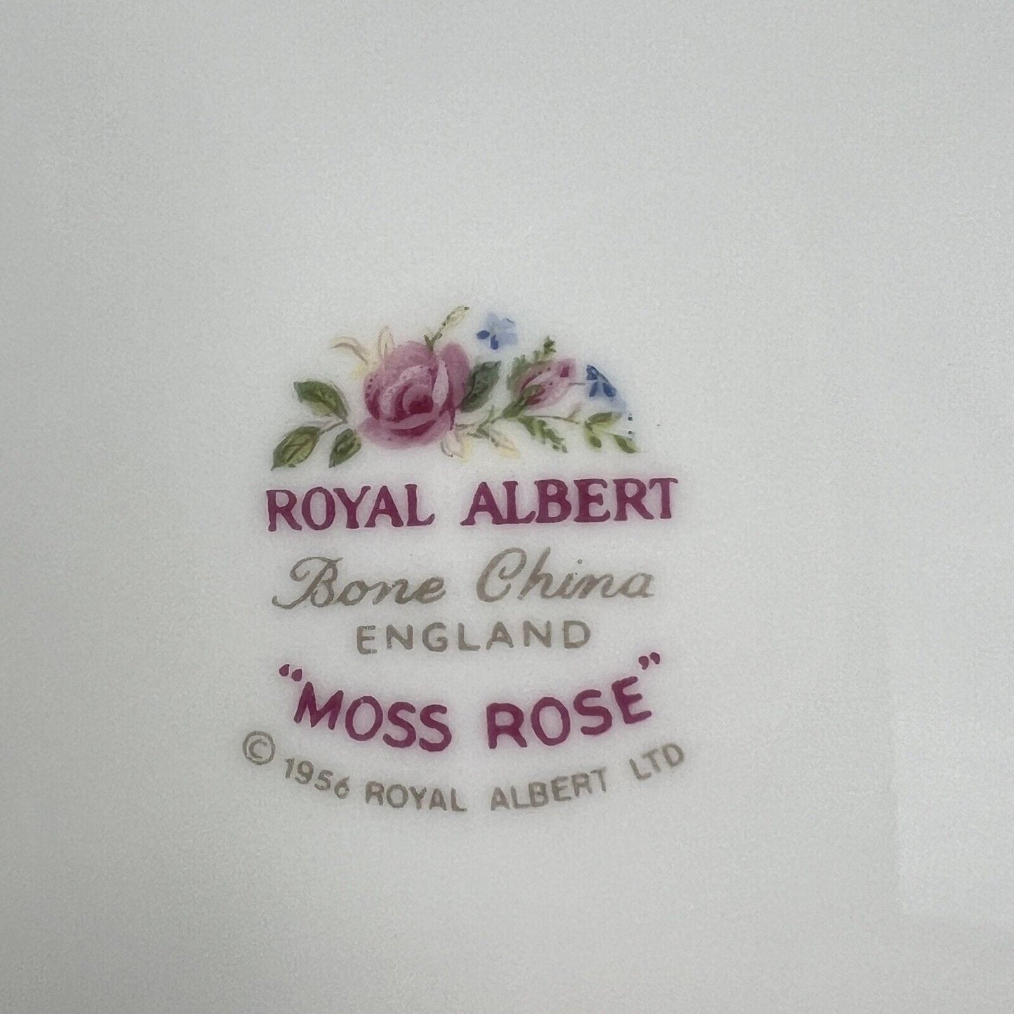 Teiera inglese in porcellana Vintage Royal Albert da tè The Moss Rose 1956 Categoria Servizio tazze - Tazze