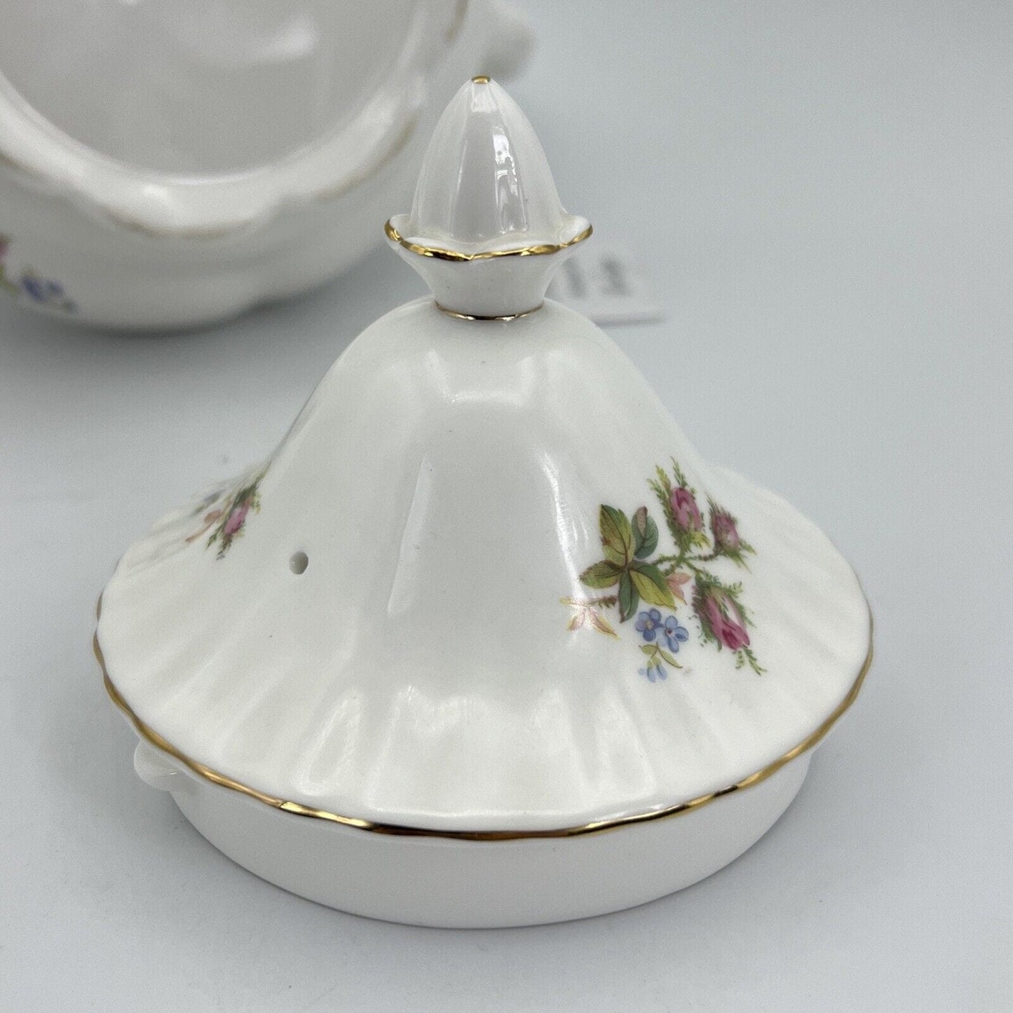 Teiera inglese in porcellana Vintage Royal Albert da tè The Moss Rose 1956 Categoria Servizio tazze - Tazze