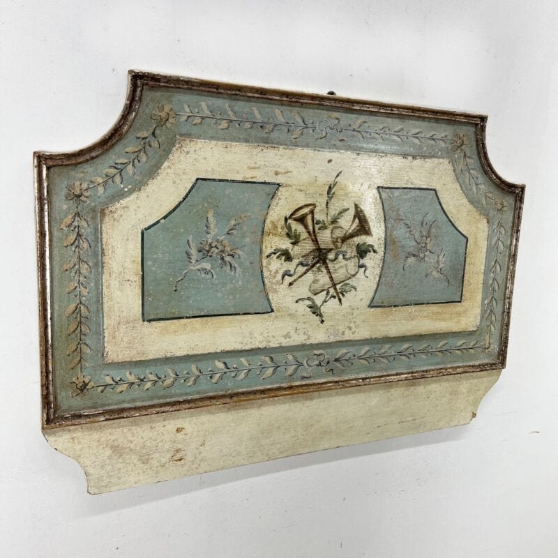 Testata da per Letto in stile antica 700 in legno dipinta pannello decorativo Categoria  Letti & Testate