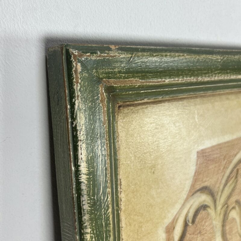 Testata da per Letto in stile antica 700 in legno dipinto pannello decorativo Categoria  Arredamento