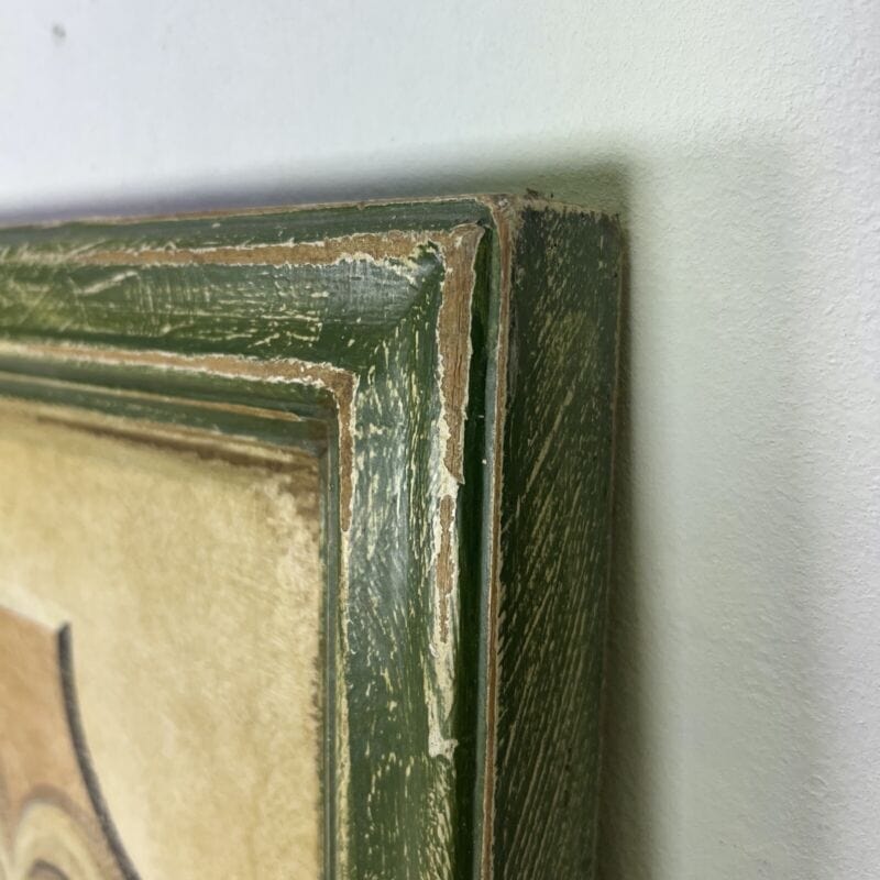 Testata da per Letto in stile antica 700 in legno dipinto pannello decorativo Categoria  Arredamento