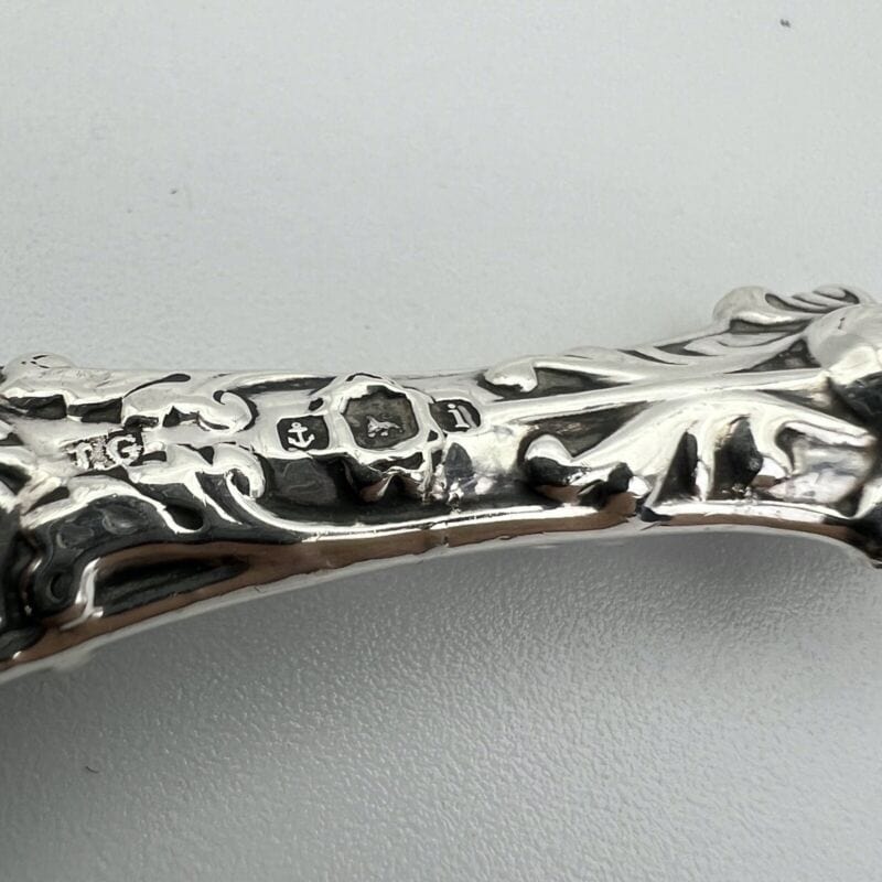 Tiralacci Antico in argento 925 inglese da toilette sterling d'epoca anno 1908 Categoria Sheffield & Argento