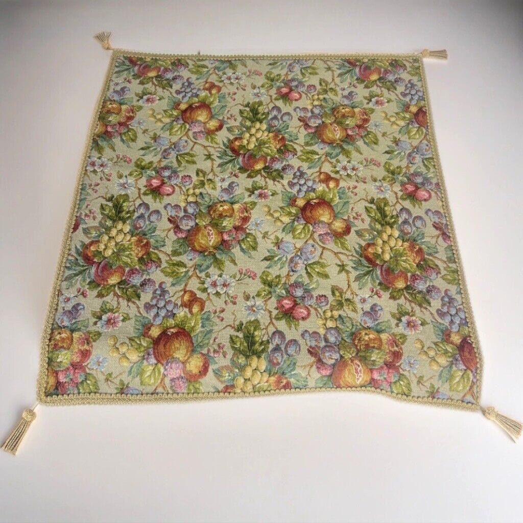 Tovaglia gobelin di stile retro vintage copritavolo fantasia frutta tovaglietta Categoria Corredo Pizzi e Tessuti