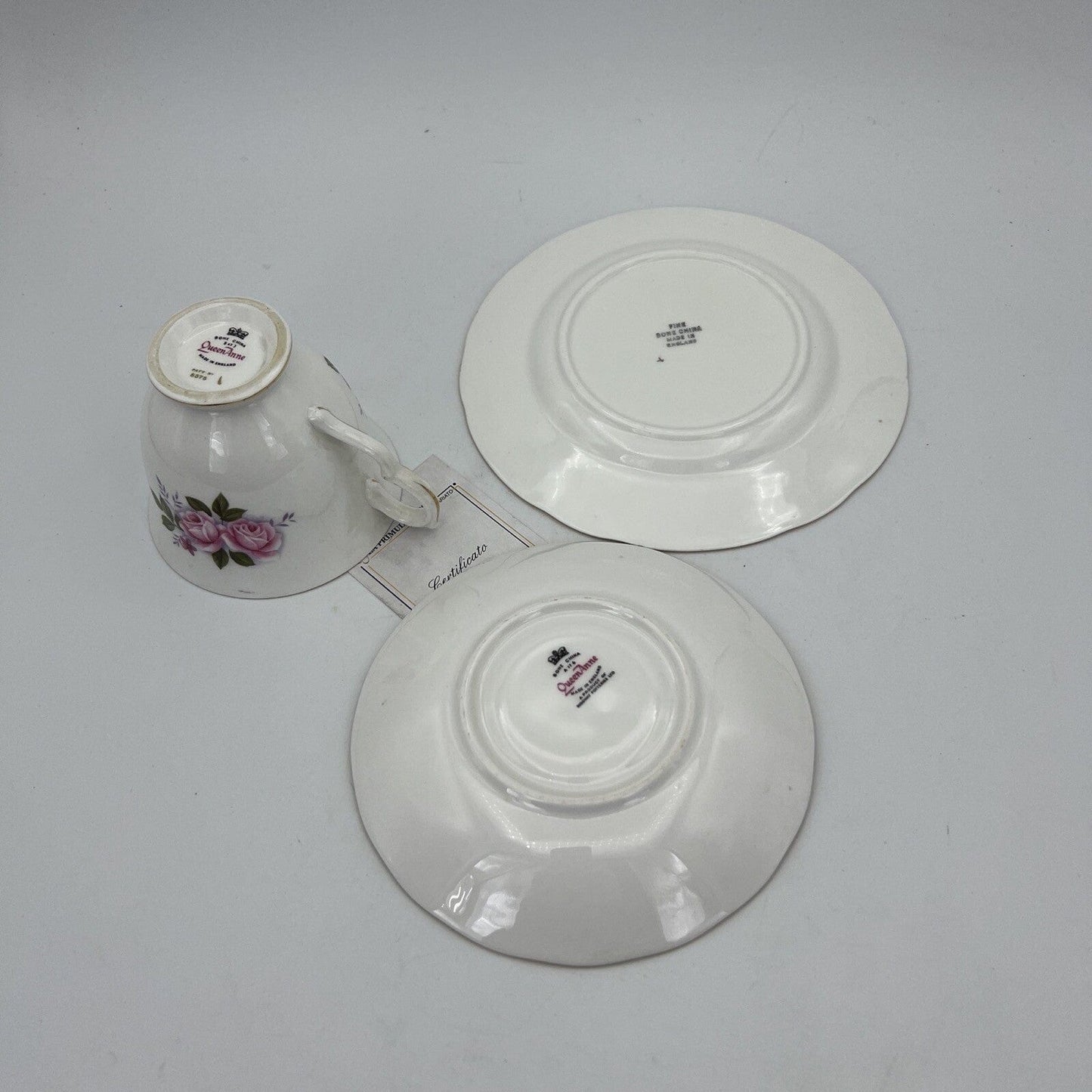 Trio da tè the antico vintage in porcellana vintage tazza con Piattino Rose Categoria Servizio tazze - Tazze