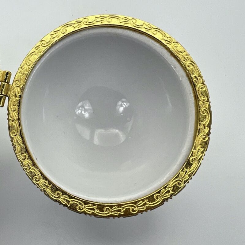 Uovo da collezione in porcellana decorativo ceramica portagioie stile Faberge F Categoria Altro