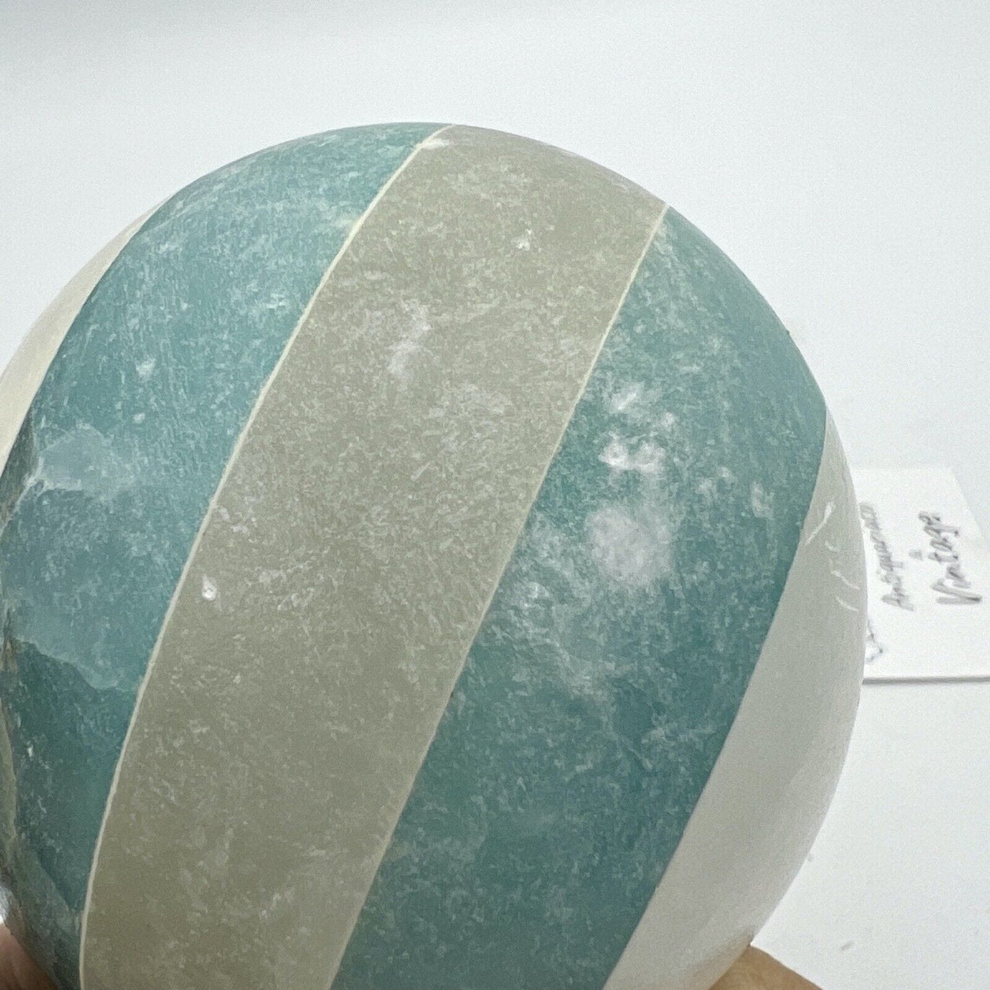 Uovo da Collezione vintage in marmo pietra alabastro quarzo bianco celeste Categoria .Tutti gli articoli