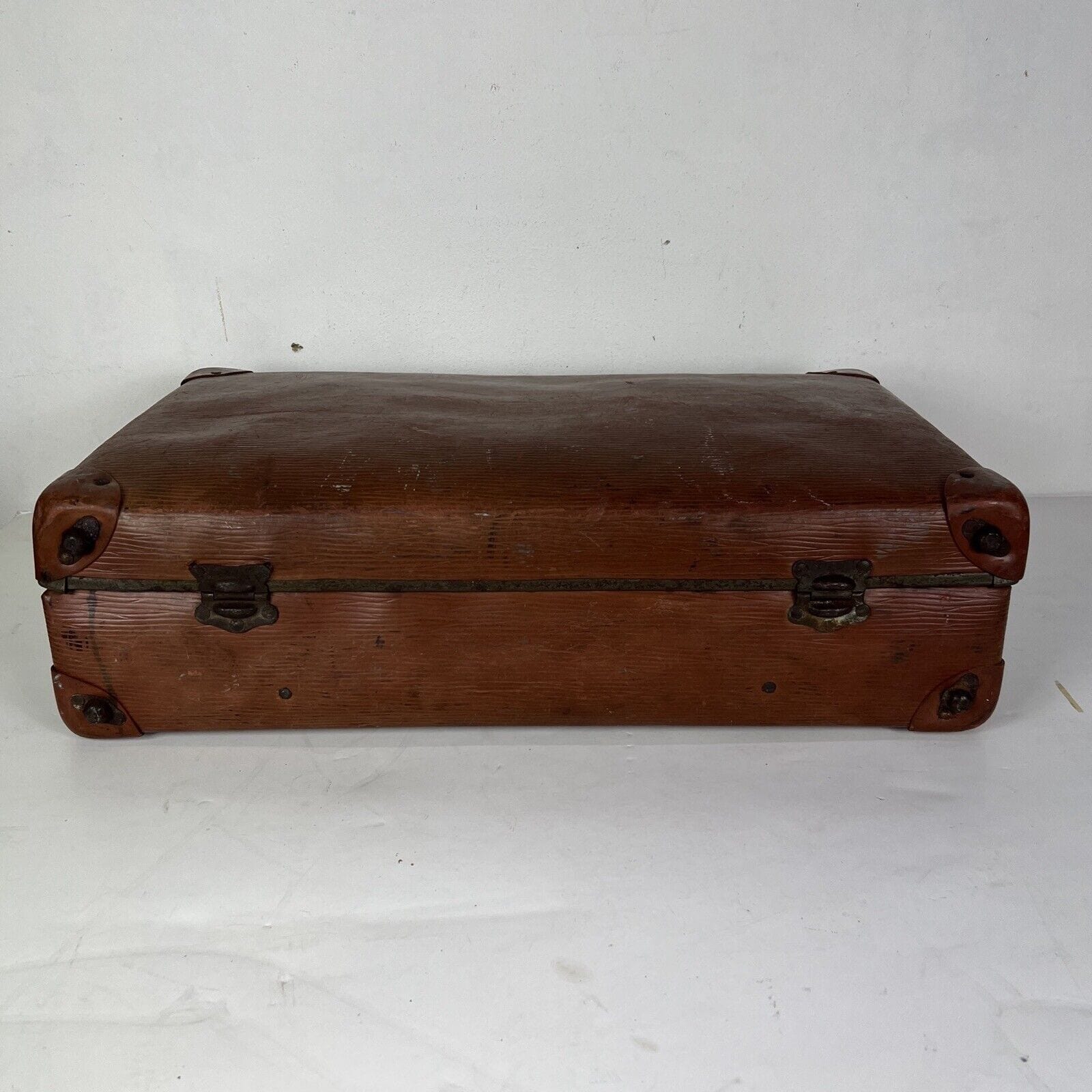 Valigia Vintage anni 40 50 In cartone marrone Borsa Antica bagaglio da viaggio Categoria  Vintage