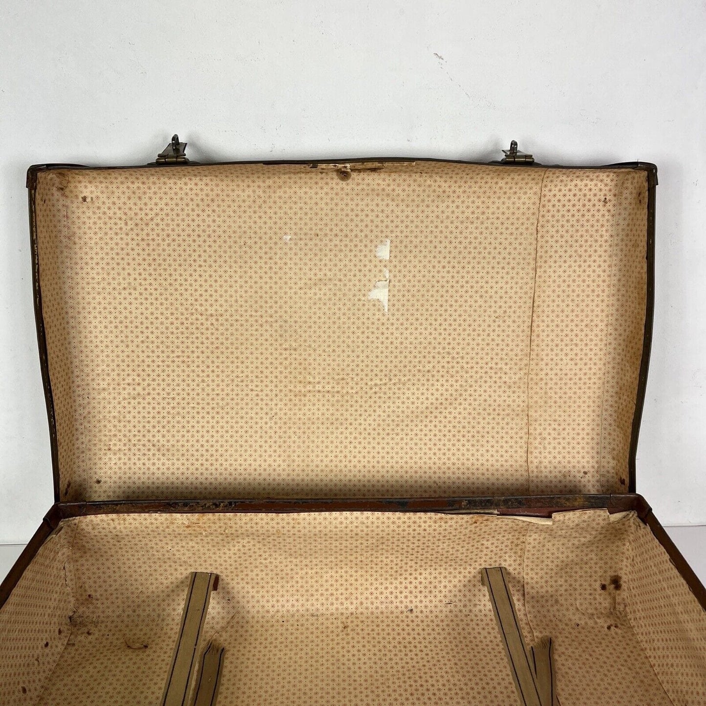 Valigia Vintage anni 40 50 In cartone marrone Borsa Antica bagaglio da viaggio Categoria Vintage
