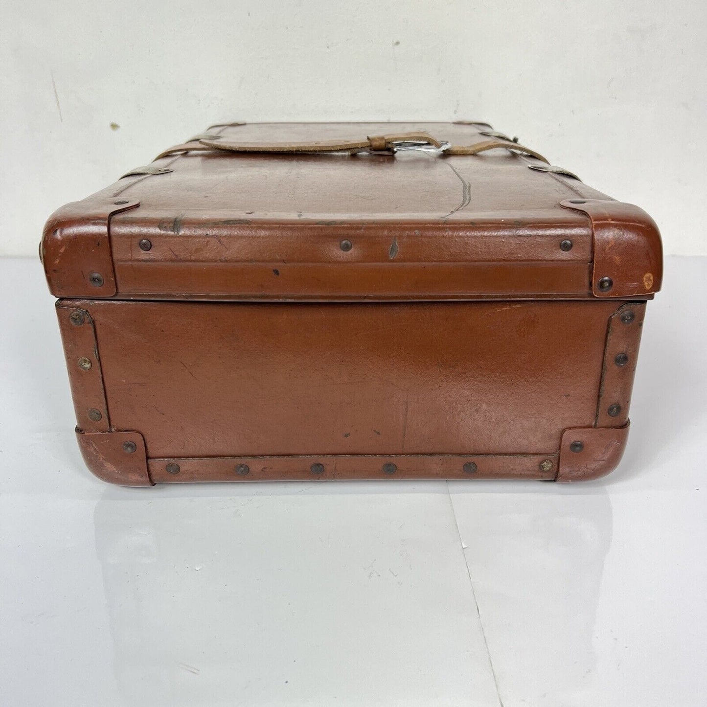 Valigia vintage anni 40 in cartone marrone Borsa Antica bagaglio da viaggio Categoria  Vintage