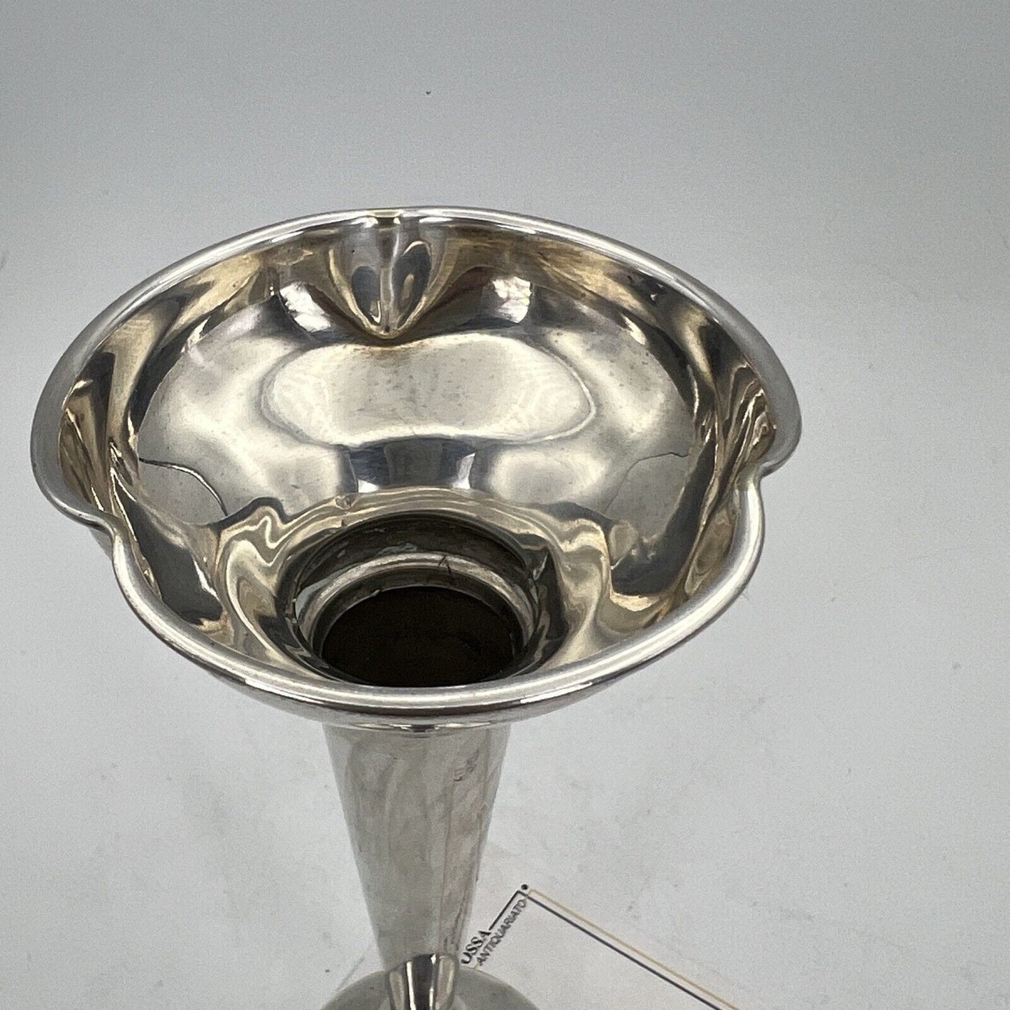 Vasetto Porta fiori in Argento silver plated Stile liberty Art Nouveau Antico Categoria Sheffield & Argento
