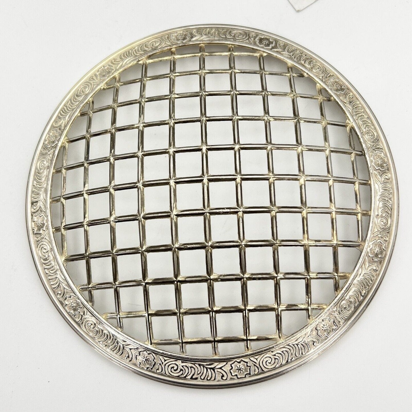 Vasetto portafiori antico in cristallo vetro silver plated ciotola porta fiori Categoria Vetri e Cristalli