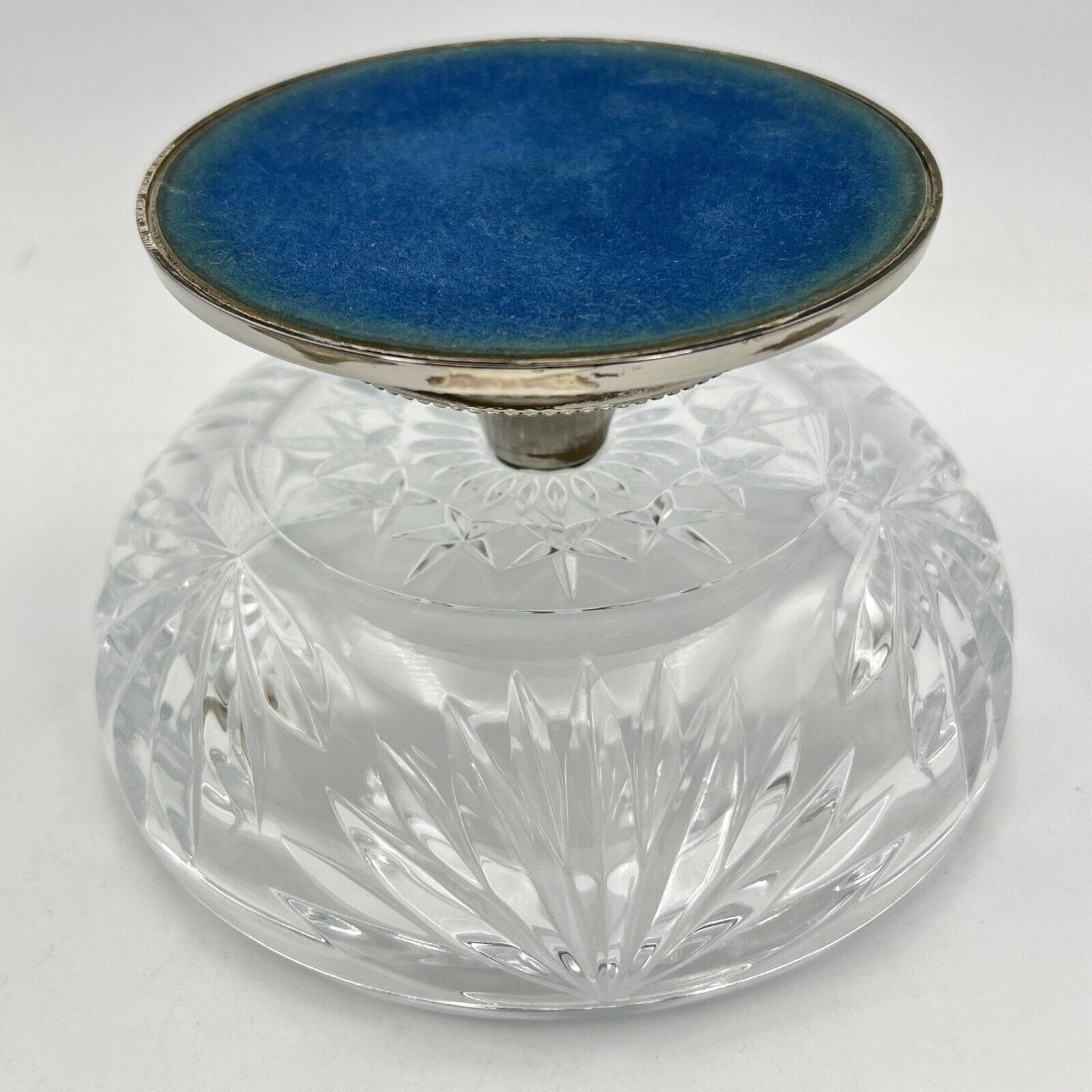 Vasetto portafiori antico in cristallo vetro silver plated ciotola porta fiori Categoria  Vetri e Cristalli