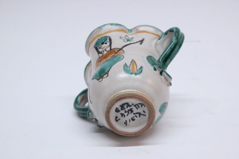 Vaso in ceramica di vietri porta fiori caraffa brocca vintage Vasetto CASSETTA Categoria Ceramiche e Porcellane