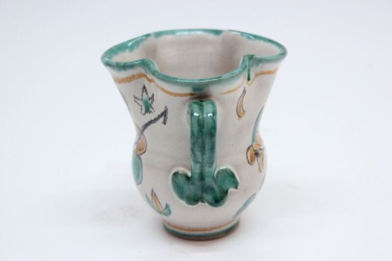 Vaso in ceramica di vietri porta fiori caraffa brocca vintage Vasetto CASSETTA Categoria Ceramiche e Porcellane