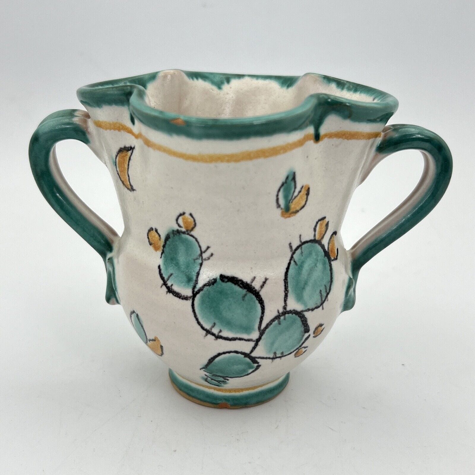 Vaso in ceramica di vietri porta fiori caraffa brocca vintage Vasetto CASSETTA Categoria  Vasi e Portafiori