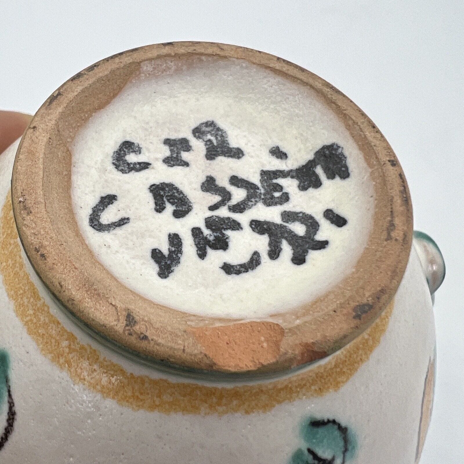 Vaso in ceramica di vietri porta fiori caraffa brocca vintage Vasetto CASSETTA Categoria  Vasi e Portafiori