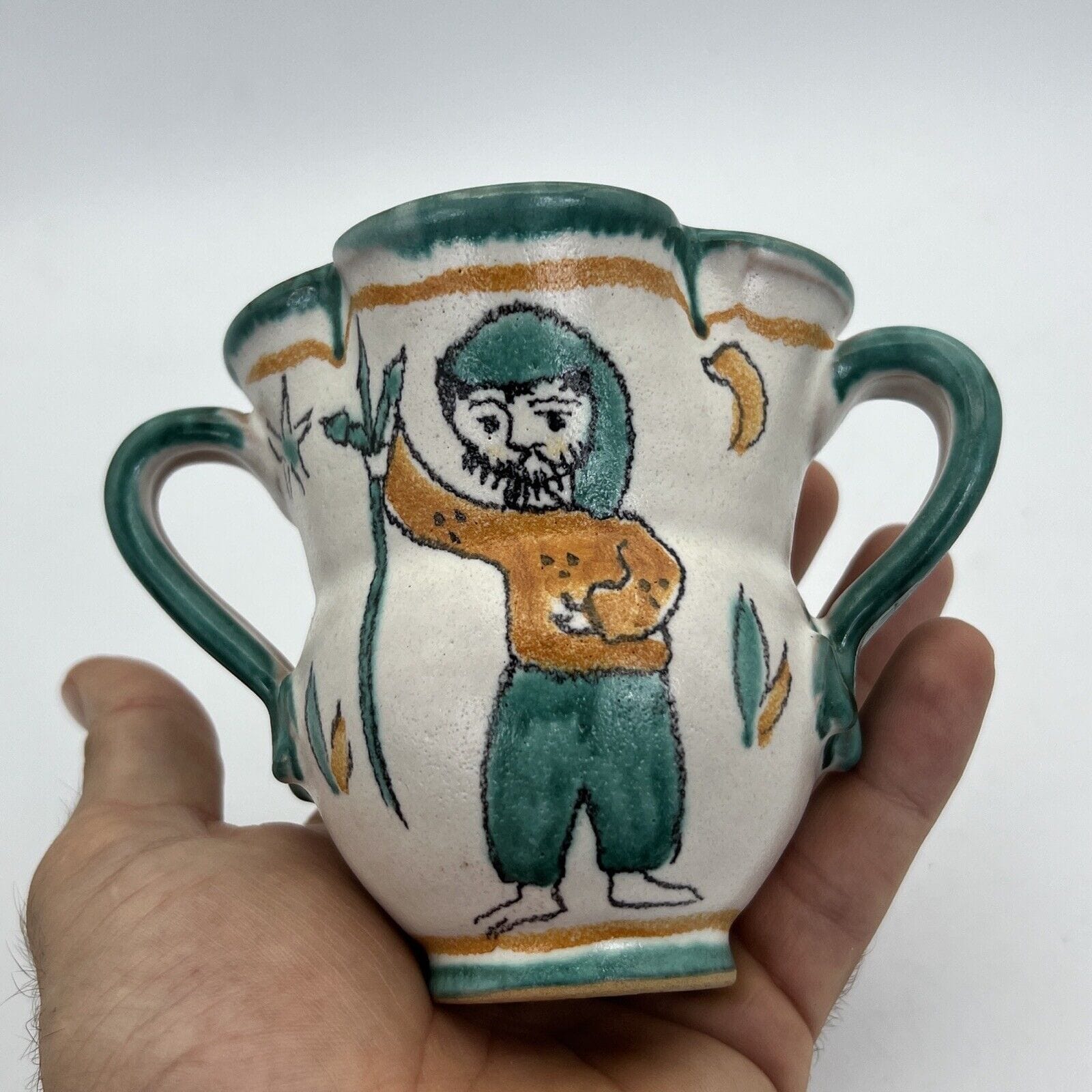 Vaso in ceramica di vietri porta fiori caraffa brocca vintage Vasetto CASSETTA Categoria  Vasi e Portafiori