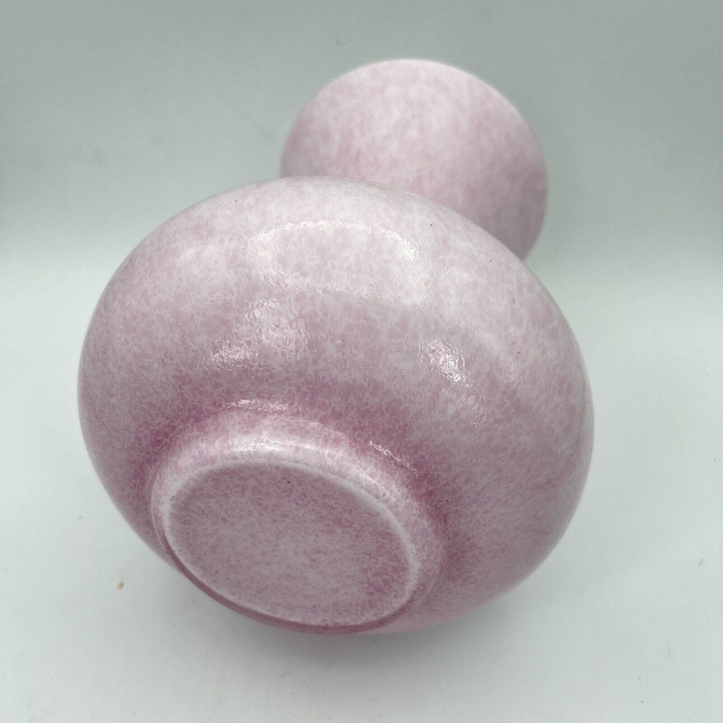Vaso murano in Vetro Opalino anni 70 di Design Modernariato Vintage Rosa bianco Categoria Vetri e Cristalli