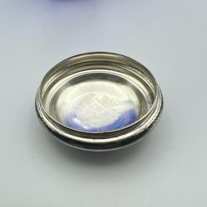 Vaso porta fiori in vetro blu cobalto e coperchio Silver piccolo Vasetto Potiche Categoria Vetri e Cristalli