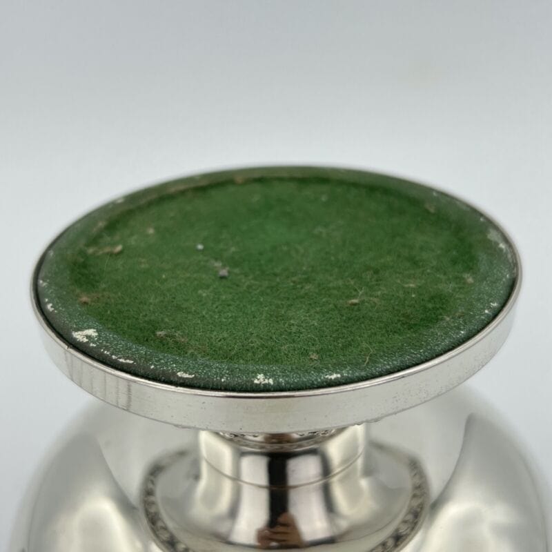 Vaso portafiori antico in argento sheffield silver plated ciotola fiori anni 40 Categoria Sheffield & Argento