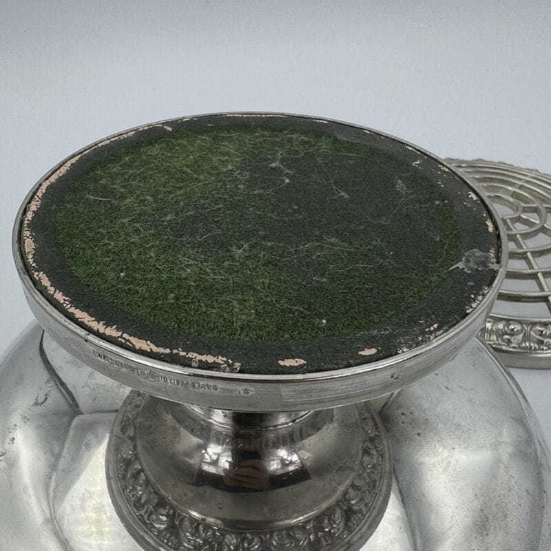 Vaso portafiori antico in argento sheffield silver plated ciotola fiori anni 40 Categoria  Sheffield & Argento