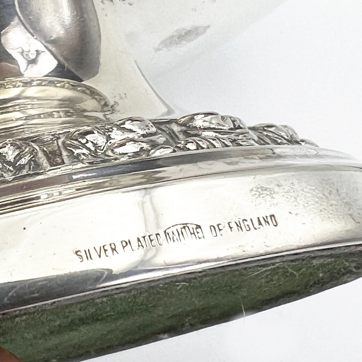 Vaso portafiori antico in argento sheffield silver plated ciotola fiori anni 40 Categoria Sheffield & Argento