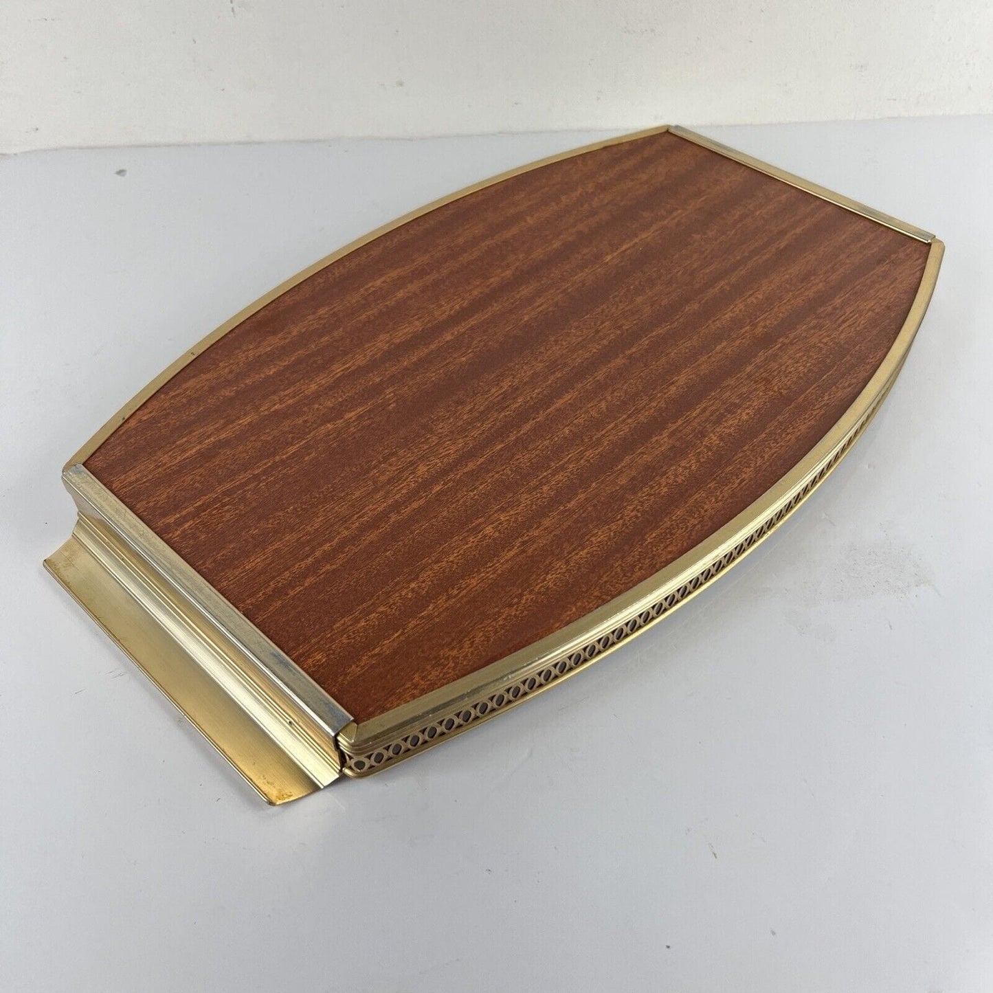 Vassoio da portata vintage stile antico anni 60 MB Mid Century Guantiera Categoria Sheffield & Argento