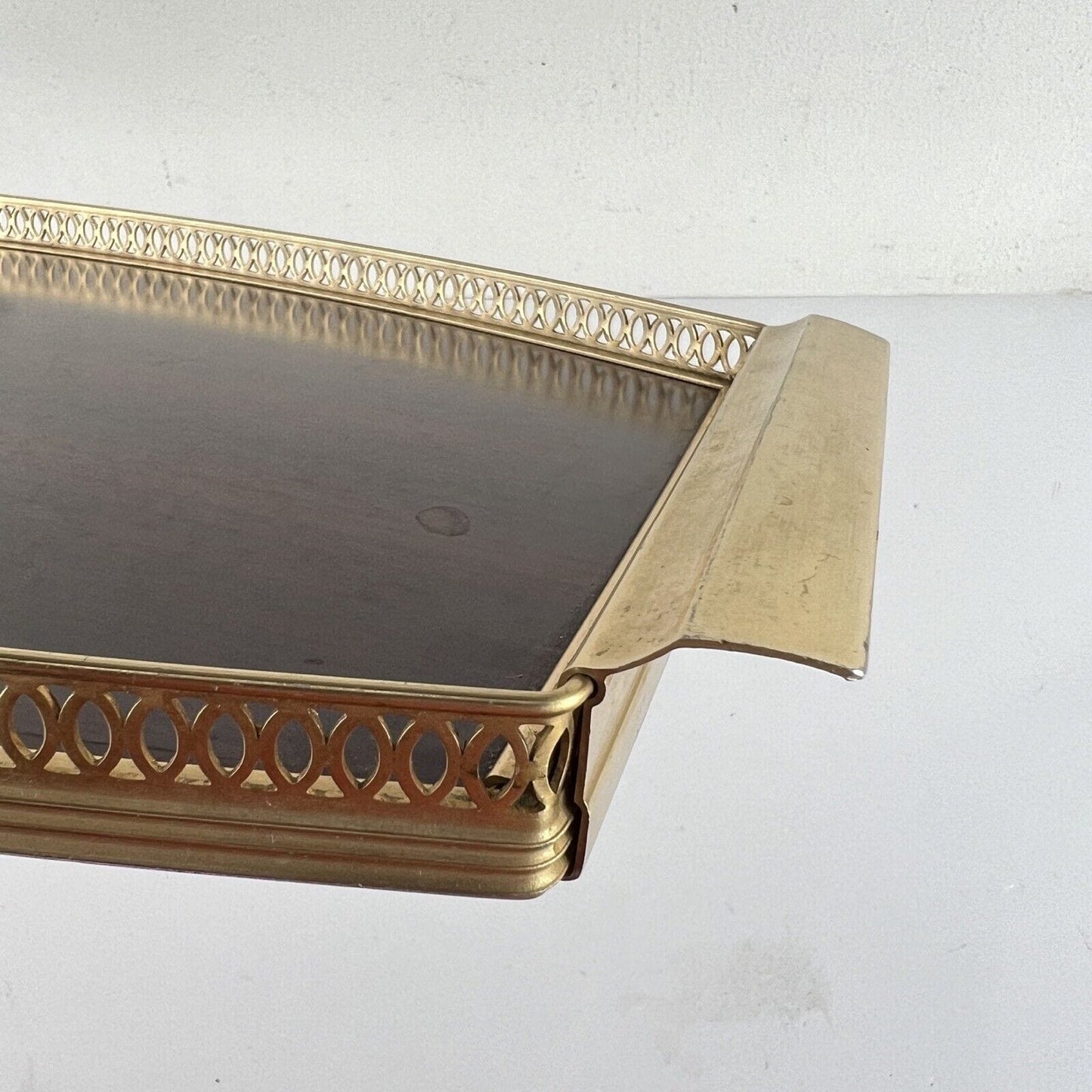 Vassoio da portata vintage stile antico anni 60 MB Mid Century Guantiera Categoria Sheffield & Argento
