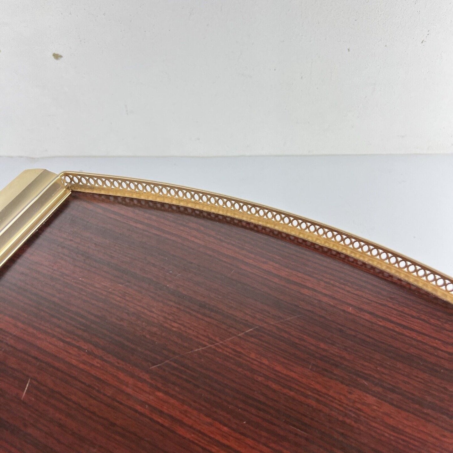 Vassoio da portata vintage stile antico anni 60 MB Mid Century Guantiera Categoria Sheffield & Argento