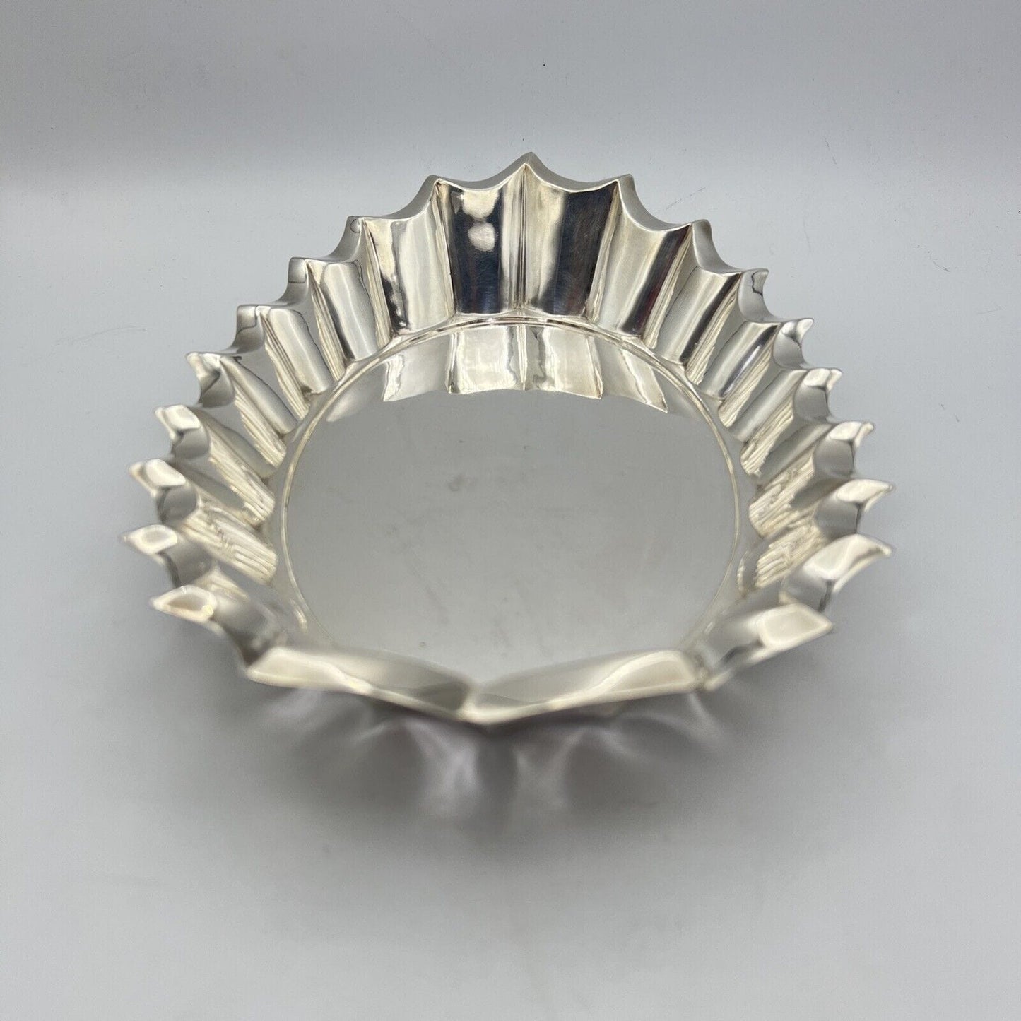 Vassoio in argento sheffield antico silver plated ovale stile Art Deco anni '30 Categoria Sheffield & Argento