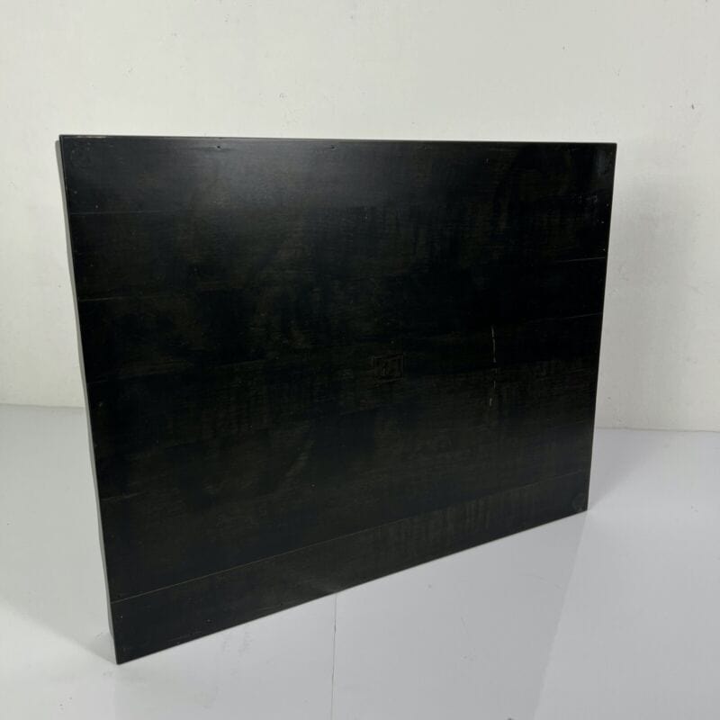 Vassoio in legno vintage da portata nero Ebanizzato stile antico guantiera Categoria Vassoi