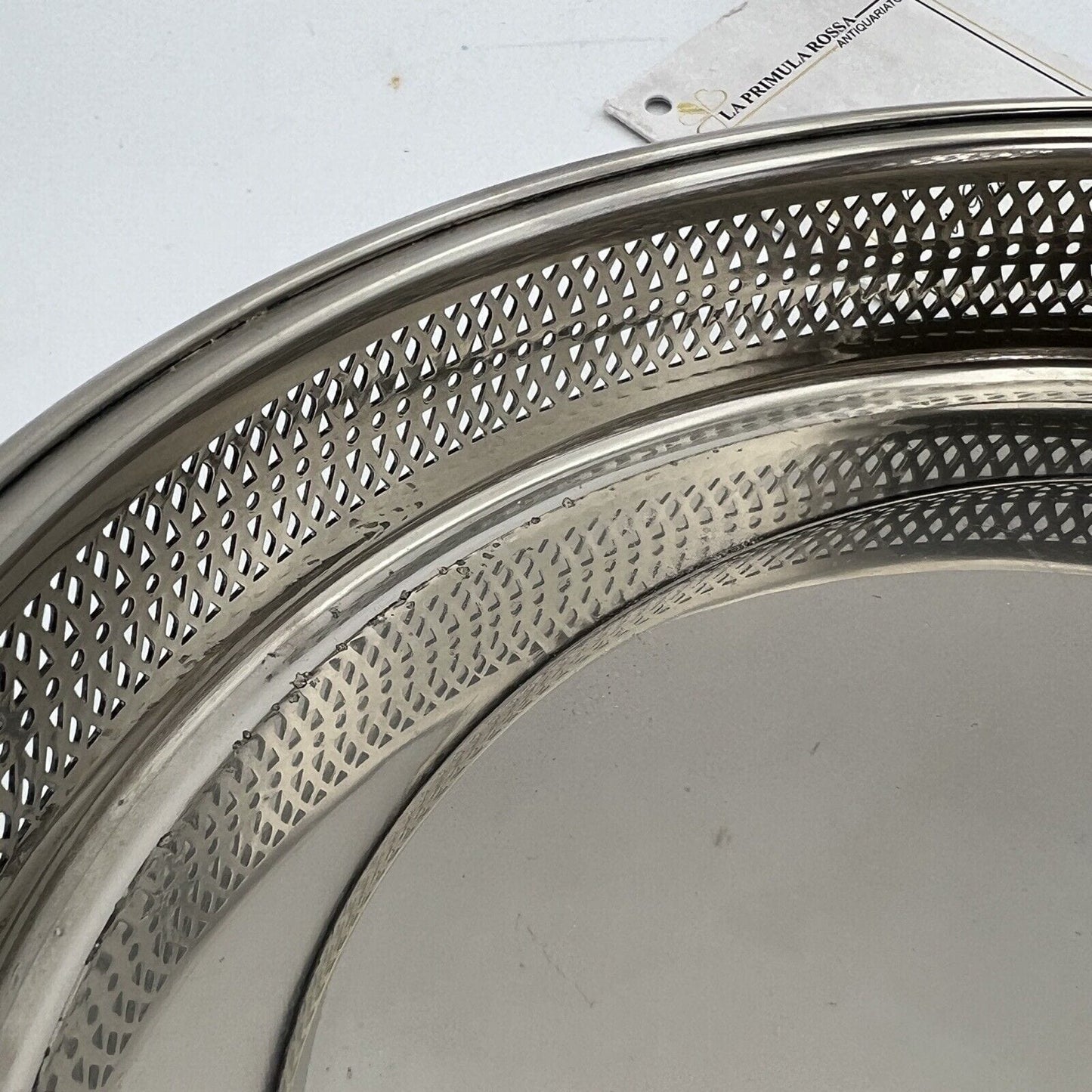 Vassoio ovale in argento placcato silver plated vintage stile antico anni 70 Categoria Sheffield & Argento