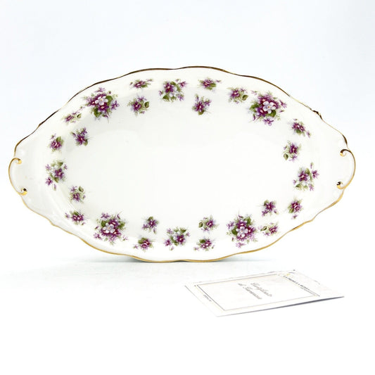 Vassoio ovale piatto in porcellana Royal Albert Sweet Violets Violette 1966 Categoria  Piatti Vassoio