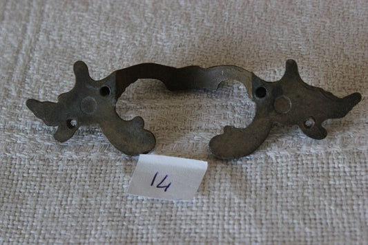 VECCHIA MANIGLIA IN OTTONE PER CASSETTO / FERRAMENTA D'EPOCA PER RESTAURO Categoria  Restauro
