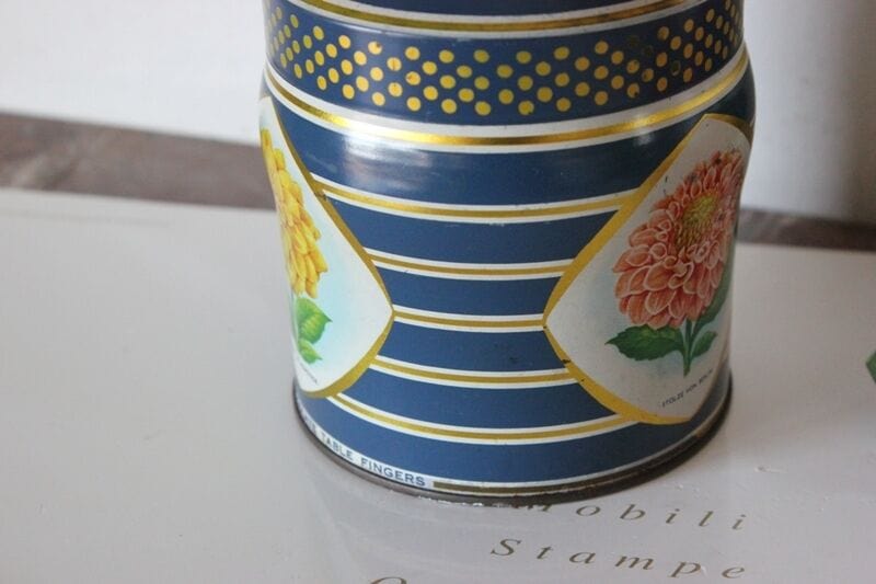 VECCHIA SCATOLA IN LATTA DA COLLEZIONE biscotti INGLESI KEMPS BARATTOLO VINTAGE Categoria Pubblicità vintage