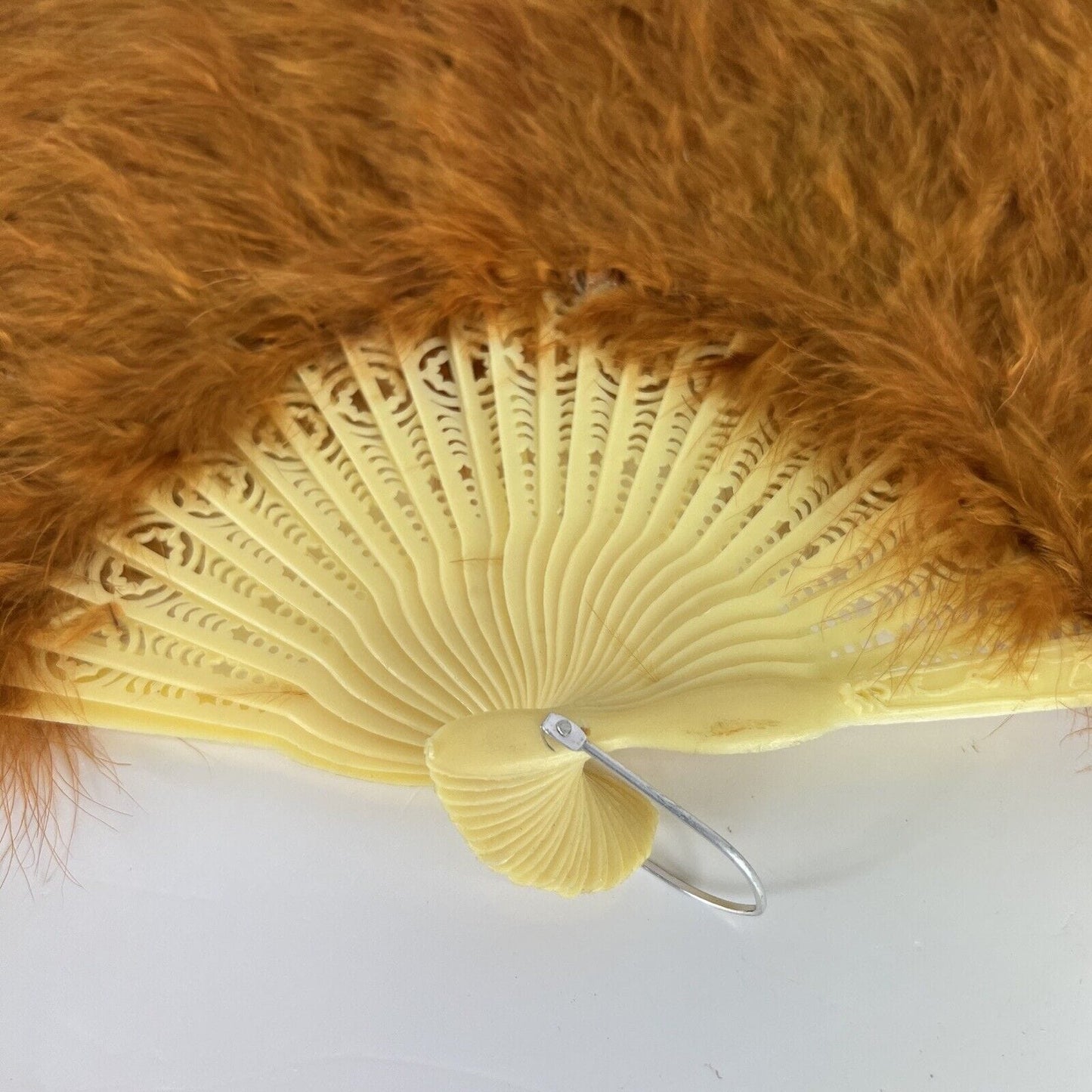 Ventaglio Stile Antico 800 con piume di Struzzo da per burlesque Vintage Categoria Ventagli