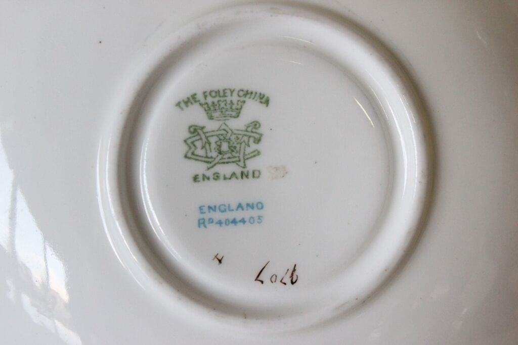 WILEMAN FOLEY CHINA VECCHIO PIATTINO IN PORCELLANA VINTAGE BONE CHINA SAUCER Categoria Ceramiche e Porcellane