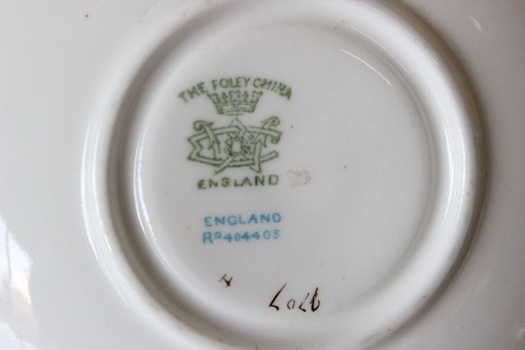 WILEMAN FOLEY CHINA VECCHIO PIATTINO IN PORCELLANA VINTAGE BONE CHINA SAUCER Categoria Ceramiche e Porcellane