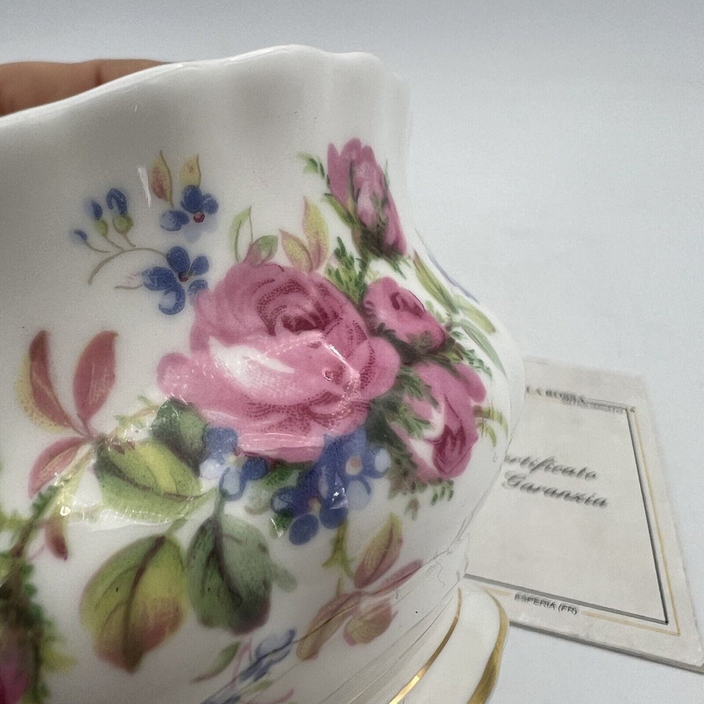 Zuccheriera Ciotolina in porcellana Royal Albert Moss Rose 1956 Inglese Categoria Servizio tazze - Tazze