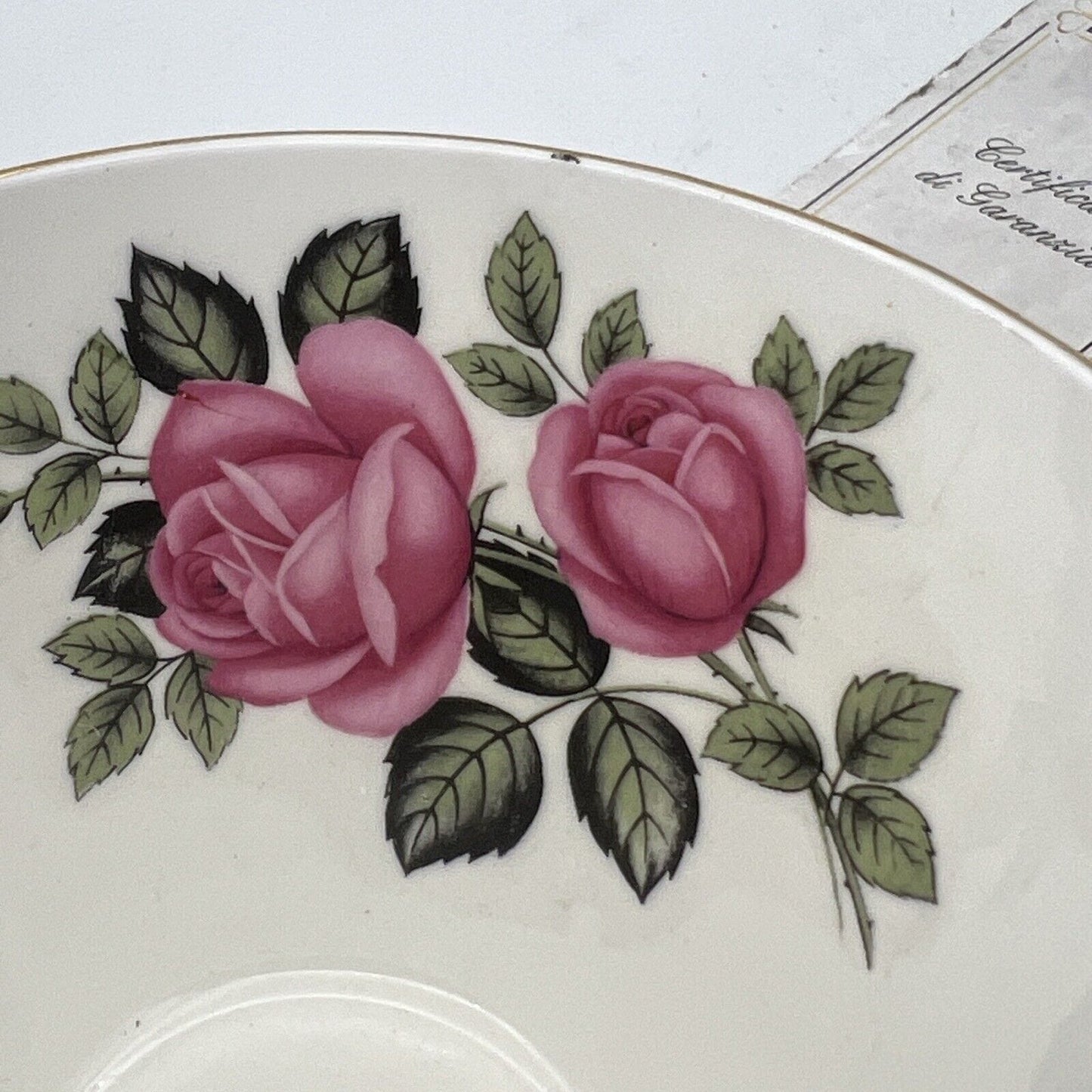 Zuccheriera in porcellana Old Royal Ciotola Ciotolina inglese Fiore Rose Nero Categoria Servizio tazze - Tazze